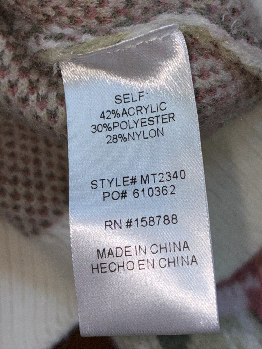 NWOT Mable Petal Promises Pink Floral Knit Scallop Edge Cottagecore Sweater - Picture 9 of 9
